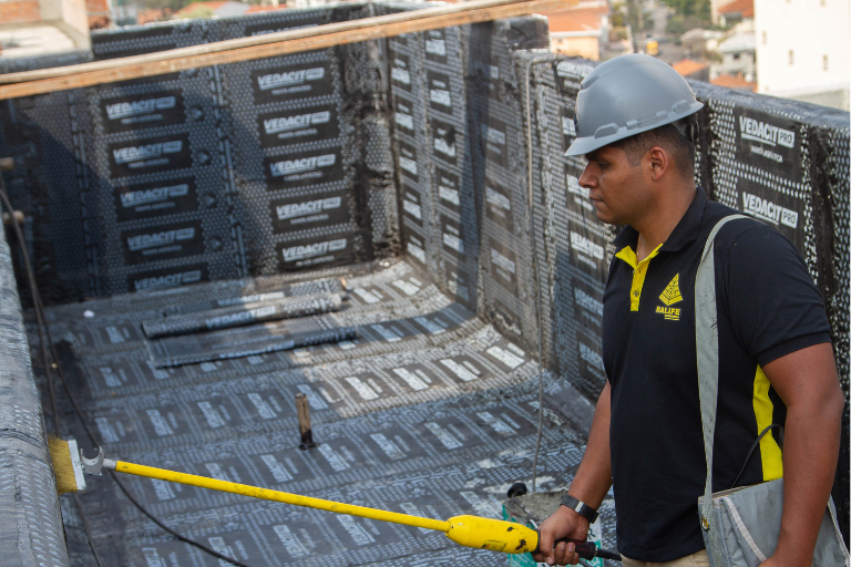 Serviços de teste de estanqueidade para a construção civil